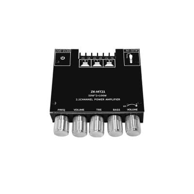 Фото: 2,1-канальный Bluetooth 5,0 панель усилителя сабвуфера 50 Вт x2 + 100 Вт ZK-MT21-4 2,1-канальный Bluetooth 5,0 панель усилителя сабвуфера 50 Вт x2 + 100 Вт ZK-MT21-4