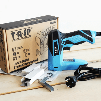 Фото: Электрический строительный нейлер-степлер TASP, 220В, скоба 8-14мм, гвоздь 15мм-4 Электрический строительный нейлер-степлер TASP, 220В, скоба 8-14мм, гвоздь 15мм-4