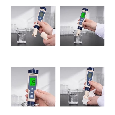 Фото: Многофункциональный тестер качества воды PureTester 5 в 1 (PH, EC, TEMP, SALT, TDS)-6 Многофункциональный тестер качества воды PureTester 5 в 1 (PH, EC, TEMP, SALT, TDS)-6