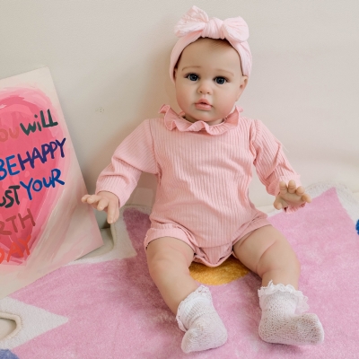 Мягконабивная кукла Реборн девочка Ия, 55 см-1