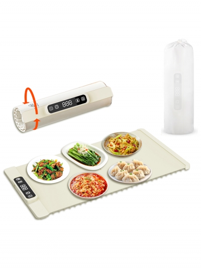 Электрический коврик для подогрева еды 60 см, бежевый-2